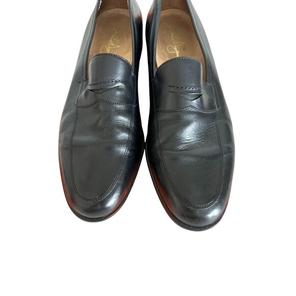 MARTIN DINGMAN Mens Black Leather Dress Shoes Sz 11.5 with storage bag - Picture 4 of 8